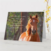 Carte de sympathie du cheval (Fleur jaune)