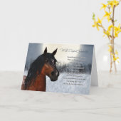 Carte De Sympathie Du Cheval Animaux, Perte Du Che (Fleur jaune)