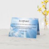 Carte de sympathie du grief d'acceptation (Fleur jaune)