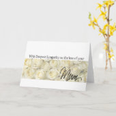 Carte de sympathie du Rose de la perte de la mère (Fleur jaune)