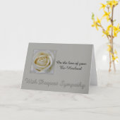 Carte de sympathie du Rose de la perte de l'ex-mar (Fleur jaune)