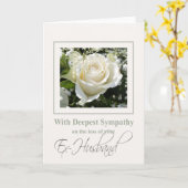 Carte de sympathie du Rose de la perte de l'ex-mar (Fleur jaune)