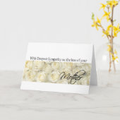 Carte de sympathie du Rose de la perte de mère (Fleur jaune)