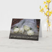 Carte de sympathie du Rose père en droit (Fleur jaune)