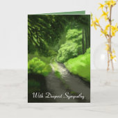 Carte de sympathie d'un : Scène de la forêt de gra (Fleur jaune)