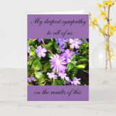 Carte de sympathie électorale (Fleur jaune)