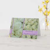 Carte de sympathie espagnole Sinceras Condolencias (Fleur jaune)