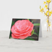 Carte de sympathie espagnole Sinceras Condolencias (Fleur jaune)