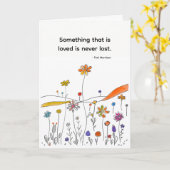 Carte de Sympathie Fleur pour le mémorial funérair (Fleur jaune)