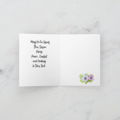 Carte de sympathie : Fleur sauvage (Intérieur)