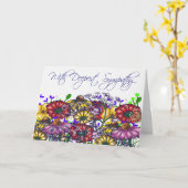 Carte de sympathie Fleur sauvage de Mme Taylor (Fleur jaune)