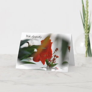 Carte de sympathie florale