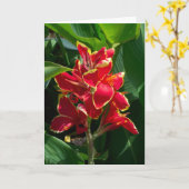 Carte de sympathie florale (Fleur jaune)