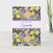 Carte de sympathie florale (Devant)