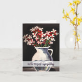 Carte de sympathie florale (Fleur jaune)