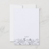 Carte de sympathie florale de frontières (Dos)