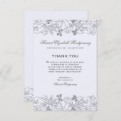 Carte de sympathie florale de frontières (Devant / Derrière)