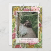 Carte de Sympathie Florale de l'aquarelle commémor (Dos)