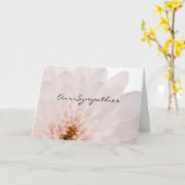 Carte de Sympathie Florale Rose (Fleur jaune)