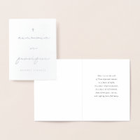 Carte de sympathie grecque souvenir éternelle