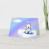 Carte de sympathie KiniArt Westie Angel (Devant)