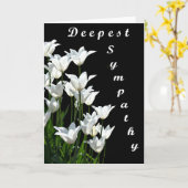 Carte de sympathie la plus profonde (Fleur jaune)