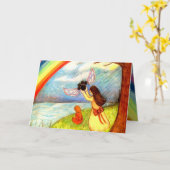 Carte de sympathie "Letting Go" sur la perte de l' (Fleur jaune)