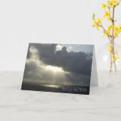 Carte de sympathie - Lumière du soleil à travers l (Fleur jaune)