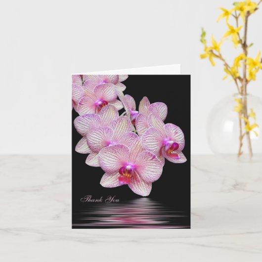 Carte de Sympathie Merci Orchid (Fleur jaune)