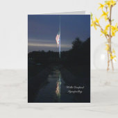 Carte de sympathie militaire chrétienne (Fleur jaune)