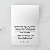 Carte de sympathie militaire de marine (Intérieur)