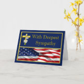 Carte de sympathie militaire de marine (Fleur jaune)