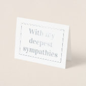 Carte de sympathie minimale (Devant)