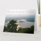 Carte de sympathie, Ne pleure pas pour moi (Devant)