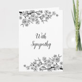 Carte de Sympathie Noir Blanc (Devant)