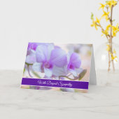 Carte de sympathie Orchidées (Fleur jaune)