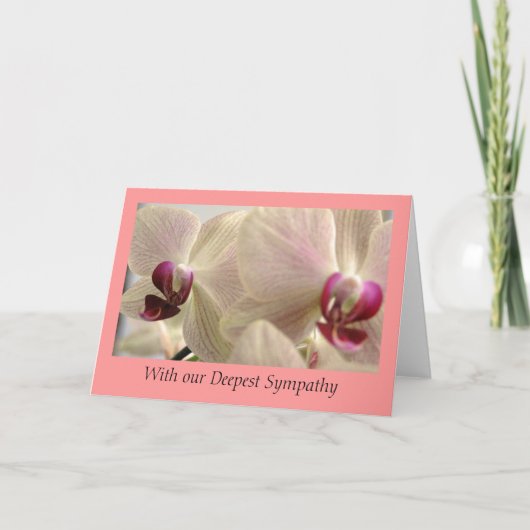 Carte de sympathie Orchidées (Devant)