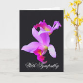 Carte de sympathie Orchidées (Fleur jaune)