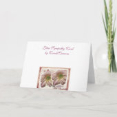 Carte de sympathie Peach Lillies (Dos)