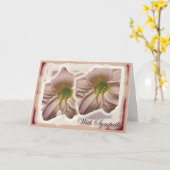 Carte de sympathie Peach Lillies (Fleur jaune)