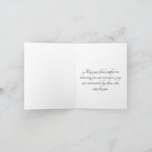 Carte de sympathie peinte à la main (Intérieur)