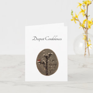 Carte de sympathie peinte à la main