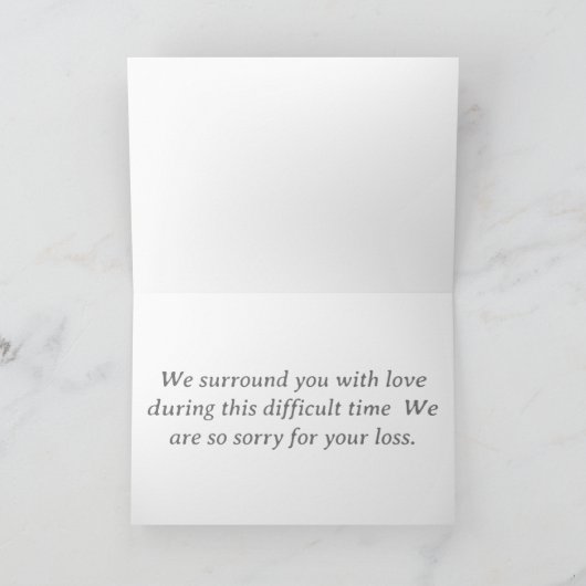 Carte de sympathie personnalisable Serene Beach Su (Intérieur)