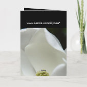 Carte de sympathie personnalisée. (Dos)