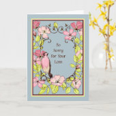 Carte de sympathie, Perte d'animal de compagnie (Fleur jaune)