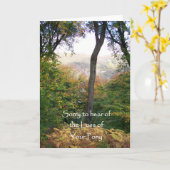 Carte de sympathie, Perte de ponie (Fleur jaune)