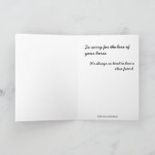 Carte de sympathie — Perte du cheval (Intérieur)