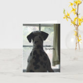 Carte de sympathie -- Perte d'un chien (Fleur jaune)