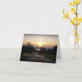 Carte de sympathie (petite) (Fleur jaune)