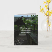 Carte de Sympathie Photo Dock (Fleur jaune)